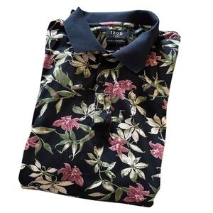 Izod Floral Polo Golf Shirt